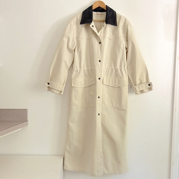 Free People Hunter Duster Canvas Barn Jacket NWOT - Picture 7 of 16